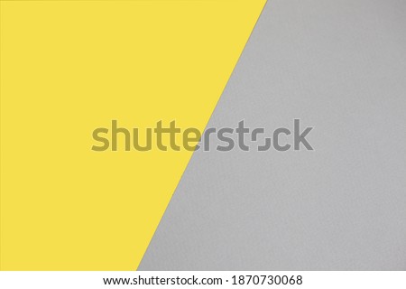 Trendy colors of 2021, yellow and gray abstract background