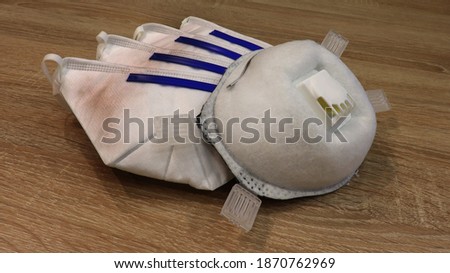 set of respirator masks for infectious diseases of the ncov-19 coronavirus
