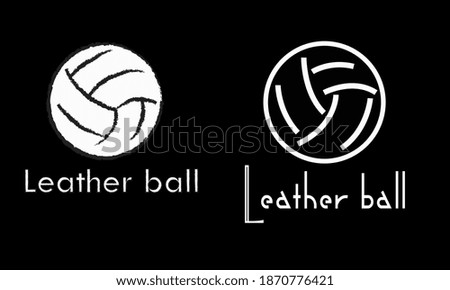 Logo leather volleyball ball for sports game