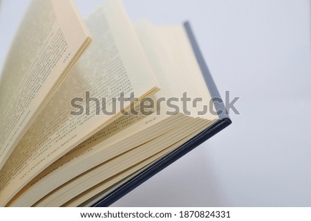 book photo on a white background