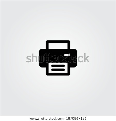 
Printer icon vector. symbol for web flat design