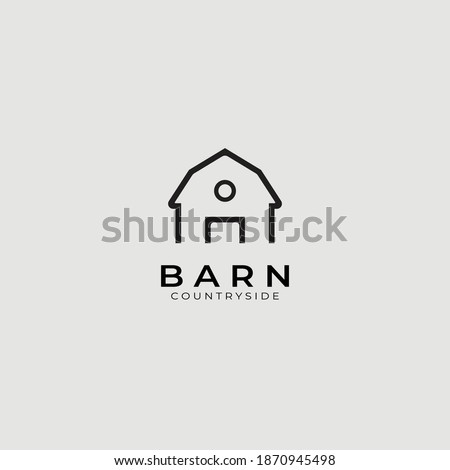 Barn logo vector illustration design Royalty-Free Stock Photo #1870945498