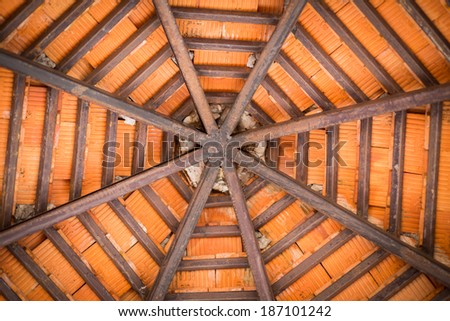 Detail of the roof structure