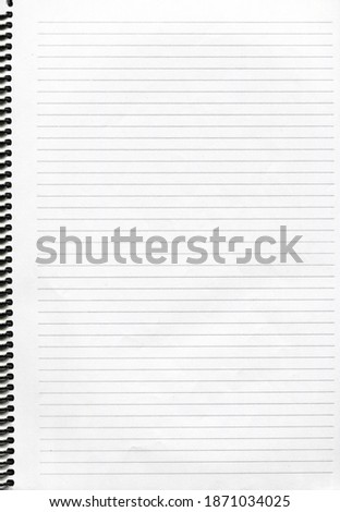 Straight line clean white wired page paper, can be background wallpaper
