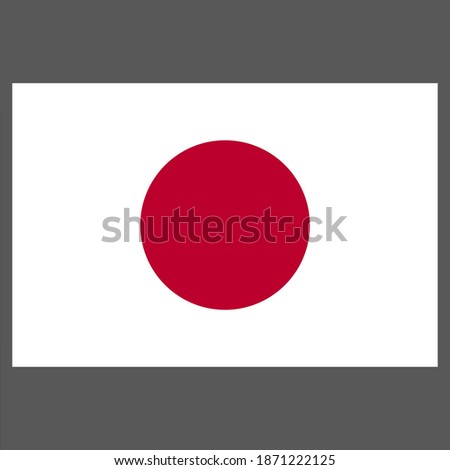 Japan flag vector art and graphics