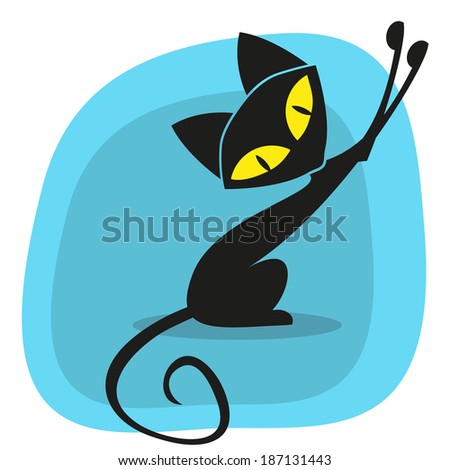 Black cat for your design