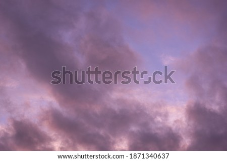 Pastel storm clouds supplemental sky overlay with copy space