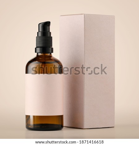Сosmetic products template,  packshot product photography 