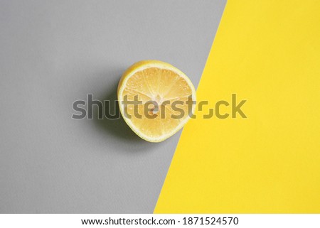 Trend for 2021 year, Gray and Yellow color, Abstract Background