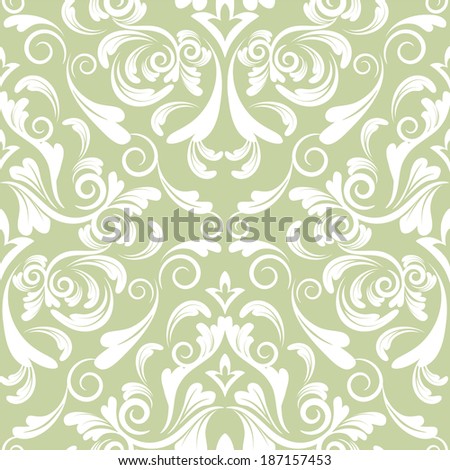 vector damask wallpaper. design elements. flower backdrop