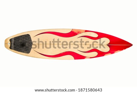  Surfboard isolated on white background
