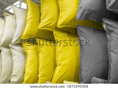 Color of the year 2021. many pillows