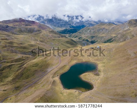 Lac D'Ayous Aerial Picture in Summer