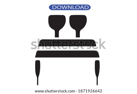 champagne glasses icon or logo isolated sign symbol vector illustration - high quality black style vector icons.