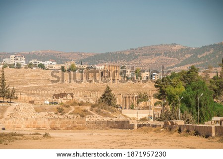 The ruins of Jerash in Jordan