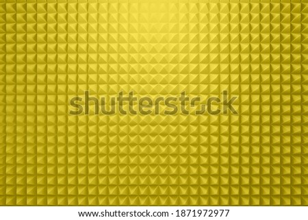 Yellow acoustic foam panel background Royalty-Free Stock Photo #1871972977