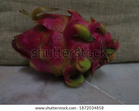 Delicious ripe red dragon fruit