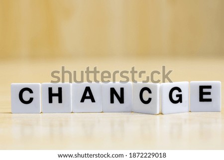 A row of tiles forming the word chance.