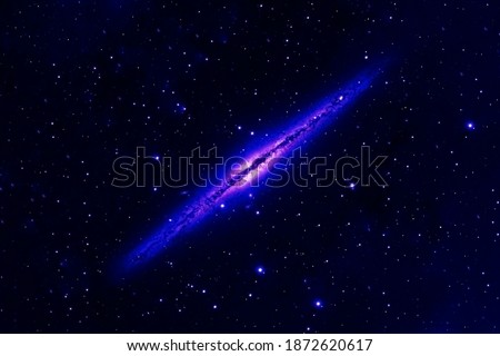 Spiral of the blue galaxy. Elements of this image were furnished by NASA.