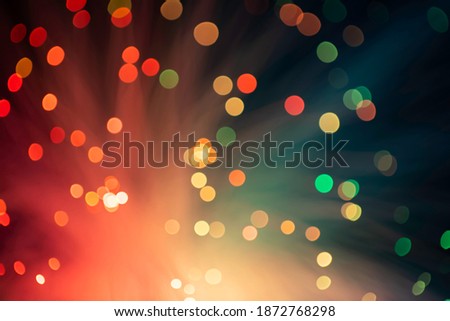 fibre optic multi coloured light effects background.