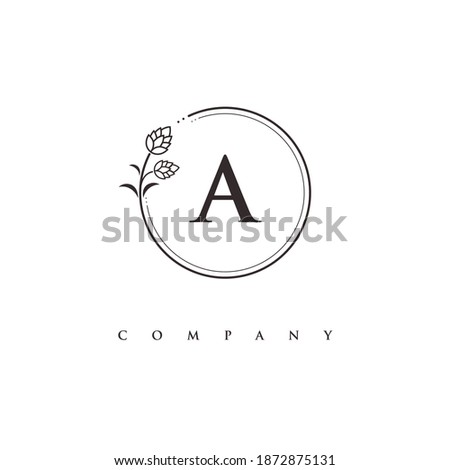 letter A logo design vector
