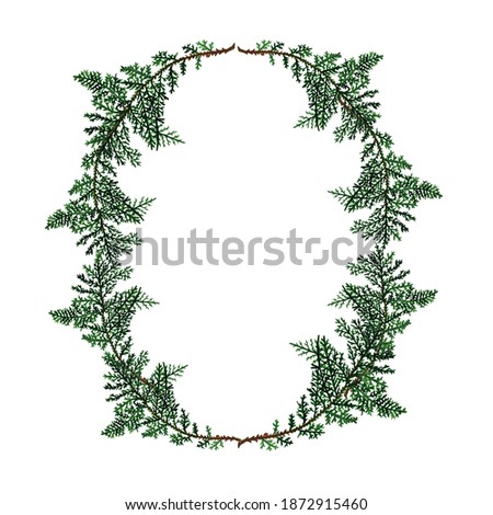 watercolor a wreath of green leaves frame, wreath,   clip art ,wreath ,leaf clip art ,wreath ,brooch floral