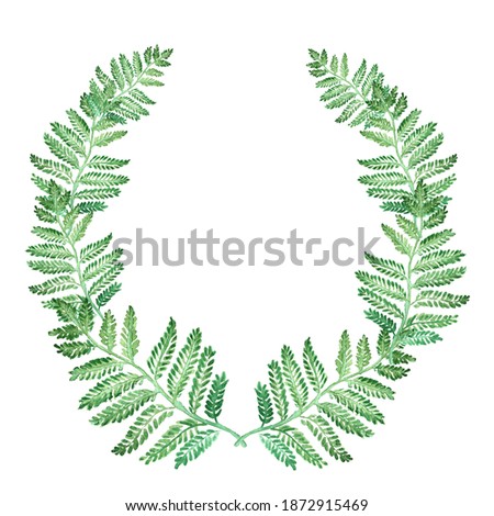 watercolor a wreath of green leaves frame, wreath,   clip art ,wreath ,leaf clip art ,wreath ,brooch floral