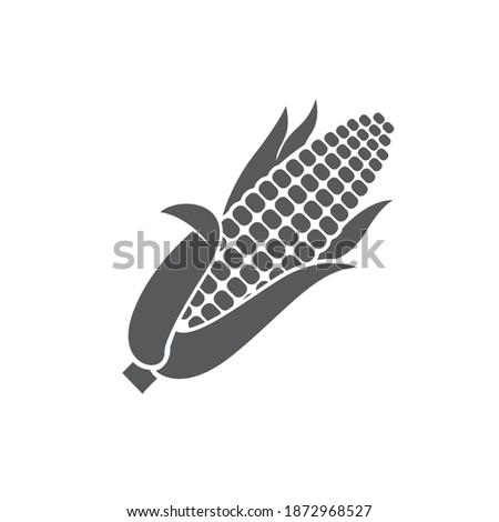 monochrome corncob icon isolated on white background Royalty-Free Stock Photo #1872968527