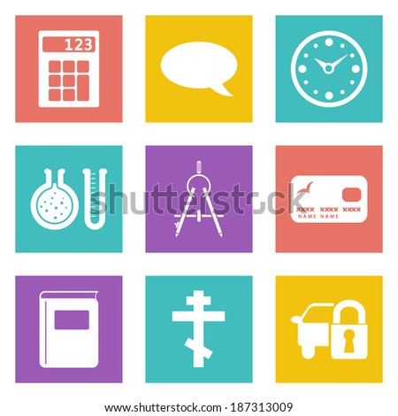 Icons for Web Design and Mobile Applications set 15. 