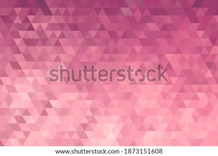 Vector Abstract rose triangle pattern background. No transparent, no gradient