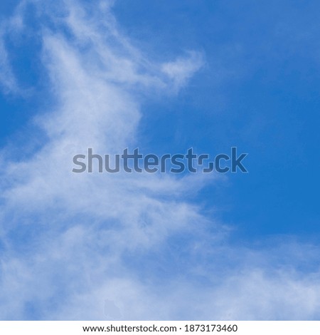 beautiful white clouds in blue sky
