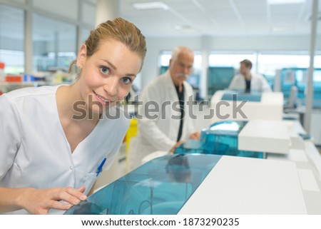 portrait of a young attractive nurse at the hospital