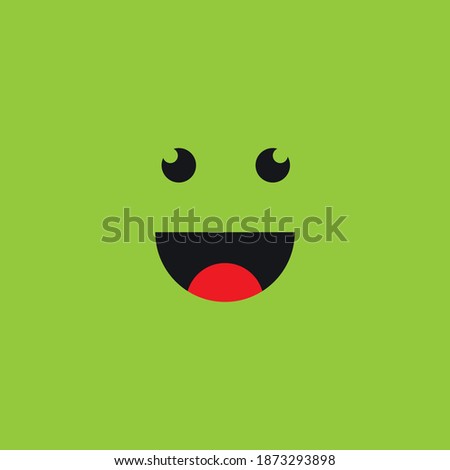 smile logo and icon vector template design