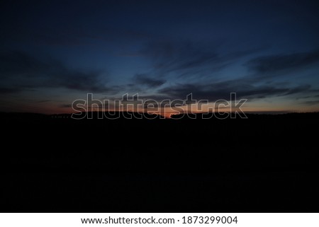 Picture of a sunset in Bavaria