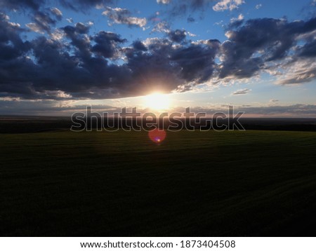 summer photos of sunsets in the fields