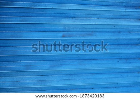 texture background iron door painted blue color