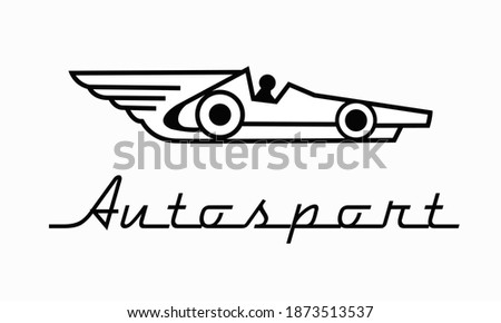 Logo sports racing fast car