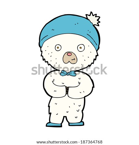 cartoon little polar bear
