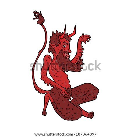 cartoon traditional devil