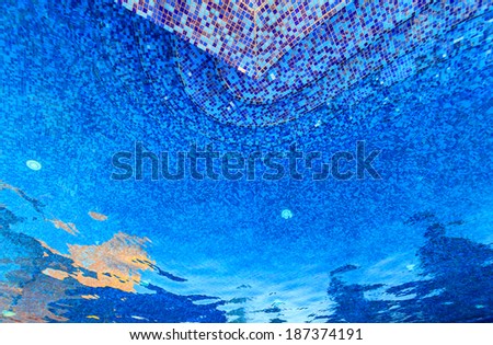 Blue Pool Tile Background