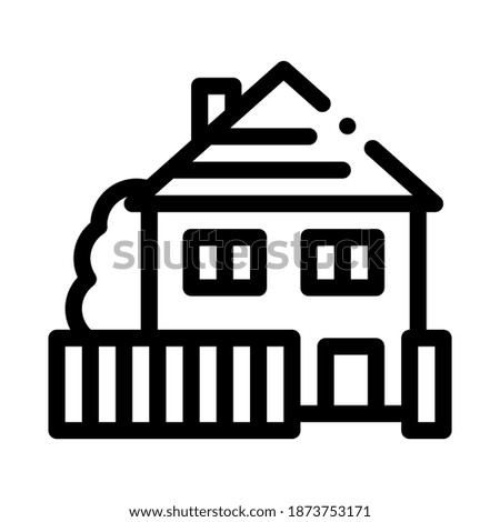house real estate icon vector. house real estate sign. isolated contour symbol illustration