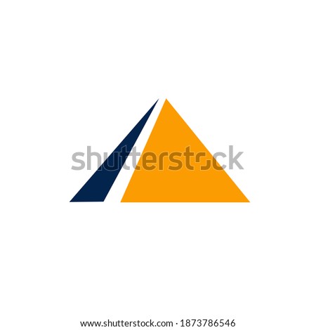 Pyramid Logo Letter A Logo