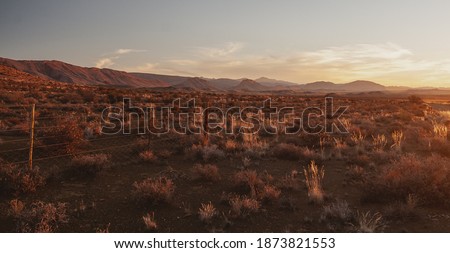 Sunset in Klein Karoo, South Africa