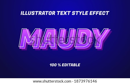 "maudy" modern and futuristic font with cool effect
