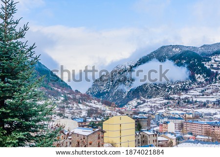 Encamp town in Andorra as seem from cable car, Andorra
 Royalty-Free Stock Photo #1874021884