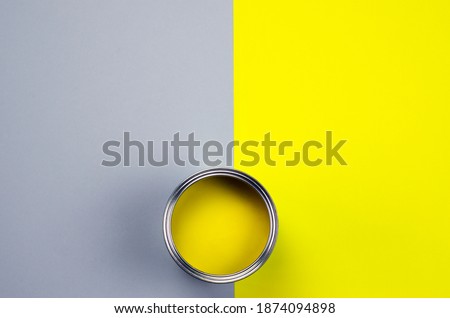 Paint and background in trending colors of 2021.