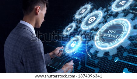Cyber security data protection business technology privacy concept. Cyber insurance