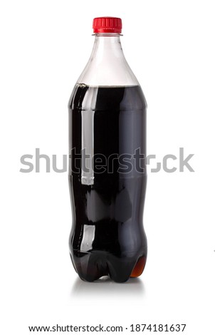 Cola bottle. Isolated on white background with clipping path Royalty-Free Stock Photo #1874181637