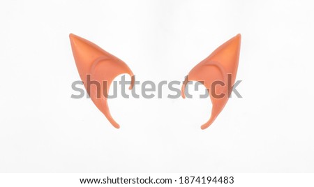 elf ears isolated on white background