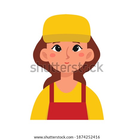 Isolated builder woman professions jobs icon- Vector